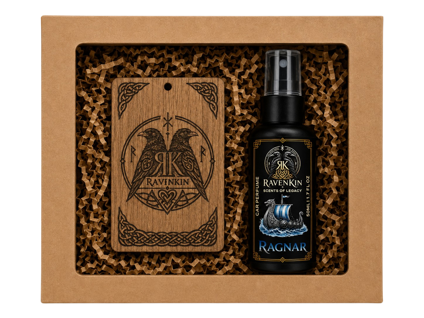 Ragnar Wooden Car Diffuser Set | 50 ml